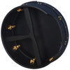 MUZIKOR 14"X5" HEARTLAND TUNABLE DEEP RIM BODHRAN MULBERRY BLACK T-BAR BLACK SKIN DRUMS