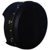 MUZIKOR 14"X5" HEARTLAND TUNABLE DEEP RIM BODHRAN MULBERRY BLACK T-BAR BLACK SKIN DRUMS