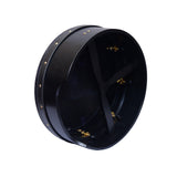14"X5" PREMIUM MUZIKOR BODHRAN BLACK T BAR BLACK SKIN