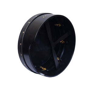 14"X5" PREMIUM MUZIKOR BODHRAN BLACK T BAR BLACK SKIN