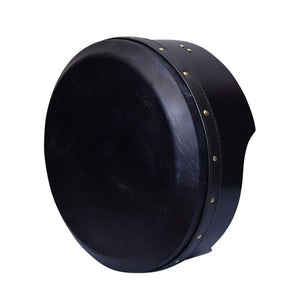14"X5" PREMIUM MUZIKOR BODHRAN BLACK T BAR BLACK SKIN
