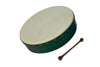 MUZIKOR 16"X4" HEARTLAND GREEN BODHRAN PRETUNED CROSS BAR DRUMS