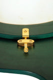 MUZIKOR 16"X6" HEARTLAND TUNABLE DEEP RIM BODHRAN GREEN T-BAR DRUM