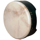 MUZIKOR 16"X6" HEARTLAND TUNABLE DEEP RIM BODHRAN GREEN T-BAR DRUM