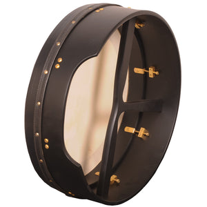MUZIKOR 18"X4" HEARTLAND BODHRAN BLACK TUNABLE T-BAR DEEP TUNE DRUMS