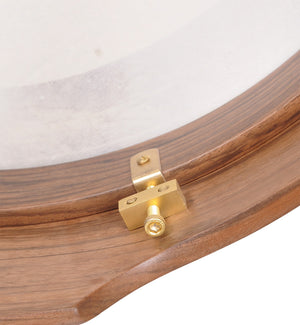 MUZIKOR 16"X4" HEARTLAND BODHRAN DEEP RIM TUNABLE WALNUT T-BAR DEEP TUNE DRUM