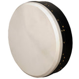 MUZIKOR 16"X4" HEARTLAND BODHRAN BLACK TUNABLE SINGLE BAR DRUM