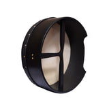 MUZIKOR 16"X6" HEARTLAND BLACK BODHRAN NON TUNABLE T-BAR DEEP TUNE DRUMS