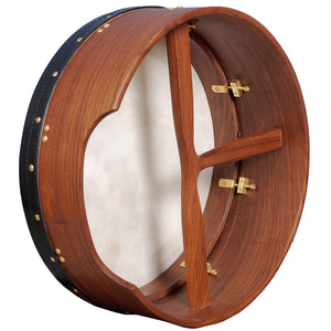 MUZIKOR 16"X6" HEARTLAND BODHRAN ROSEWOOD TUNABLE T-BAR DEEP TUNE DRUM