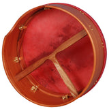 MUZIKOR 16"X6" HEARTLAND TUNABLE DEEP RIM BODHRAN RED CEDAR T-BAR RED SKIN DRUM