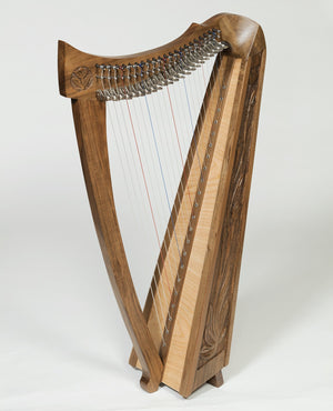 22 STRING TRINITY CRESTED HARP WALNUT