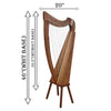 22 STRING BORU HARP WALNUT
