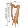 27 STRING TRINITY HARP BEECH WOOD