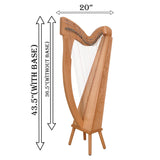 27 STRING TRINITY HARP BEECH WOOD