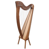 28 STRING CLADDAGH HARP WALNUT