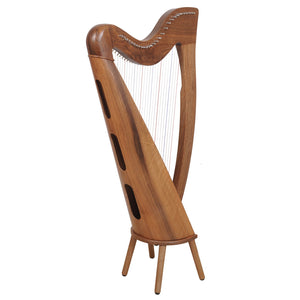 28 STRING CLADDAGH HARP WALNUT