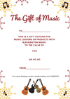 BLESSINGTON MUSIC - GIFT VOUCHER - 1 TERM OF PRIVATE MUSIC LESSONS