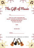 BLESSINGTON MUSIC - GIFT VOUCHER - 1 TERM OF PRIVATE MUSIC LESSONS