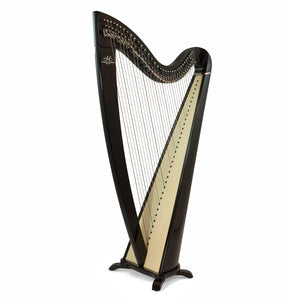 CAMAC TELENN LEVER HARP, 34 GUT STRINGS IN BLACK
