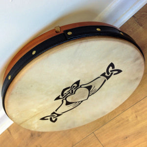 MUZIKOR 10" HEARTLAND CLADDAGH BODHRAN