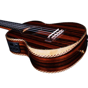 TENOR UKULELE EBONY WITH EQ
