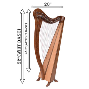36 STRING ARD RI HARP WALNUT