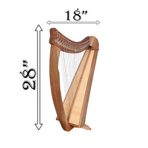 22 STRING CLADDAGH BUSKER HARP