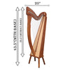 27 STRING TRINITY HARP ROSEWOOD