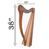 27 STRING ARD RI HARP ROSEWOOD