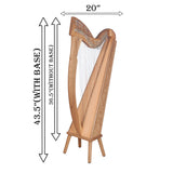 27 STRING TRINITY HARP WALNUT