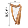 22 STRING TRINITY HARP WALNUT
