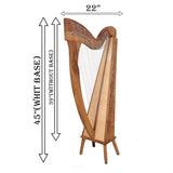 29 STRING TRINITY HARP WALNUT