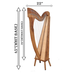 29 STRING TRINITY HARP WALNUT