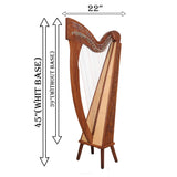 29 STRING TRINITY HARP ROSEWOOD