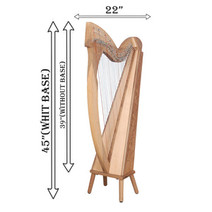 29 STRING BORU HARP WALNUT