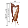 MCHUGH HARP 20 NYLON STRING IN ROSEWOOD FLATBACK