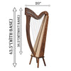 27 STRING BORU HARP WALNUT