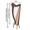 27 STRING ARD RI HARP WALNUT