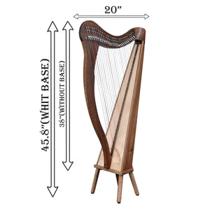 27 STRING ARD RI HARP WALNUT