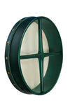 MUZIKOR 12"X3" HEARTLAND GREEN BODHRAN PRETUNED CROSS BAR DRUMS