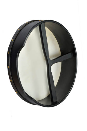 MUZIKOR 12 X 3.5 HEARTLAND BLACK BODHRAN PRETUNED T-BAR DRUMS