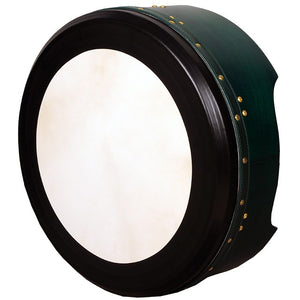 MUZIKOR 16"X6" HEARTLAND TUNABLE DEEP RIM BODHRAN GREEN T-BAR DEEP TUNE DRUM