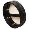 MUZIKOR 14"X4" HEARTLAND BLACK BODHRAN TUNABLE SINGLE BAR DEEP TUNE DRUMS