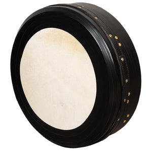 MUZIKOR 16"X4" HEARTLAND BODHRAN TUNABLE BLACK SINGLE BAR DEEP TUNE DRUM