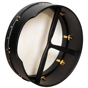 MUZIKOR 14"X5" HEARTLAND BODHRAN BLACK, T-BAR DEEP TUNE DRUMS