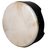 MUZIKOR 16"X6" HEARTLAND TUNABLE DEEP RIM BODHRAN BLACK T-BAR DRUM