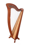 MCHUGH HARP 34 STRING IN MAHOGANY WOOD ROUND BACK