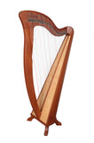 MCHUGH HARP 34 STRING IN MAHOGANY WOOD ROUND BACK
