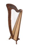 MCHUGH HARP 34 STRING IN WALNUT WOOD ROUND BACK