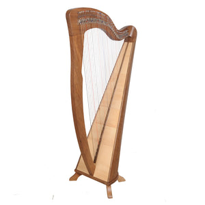MCHUGH HARP 38 STRING IN WALNUT WOOD ROUND BACK